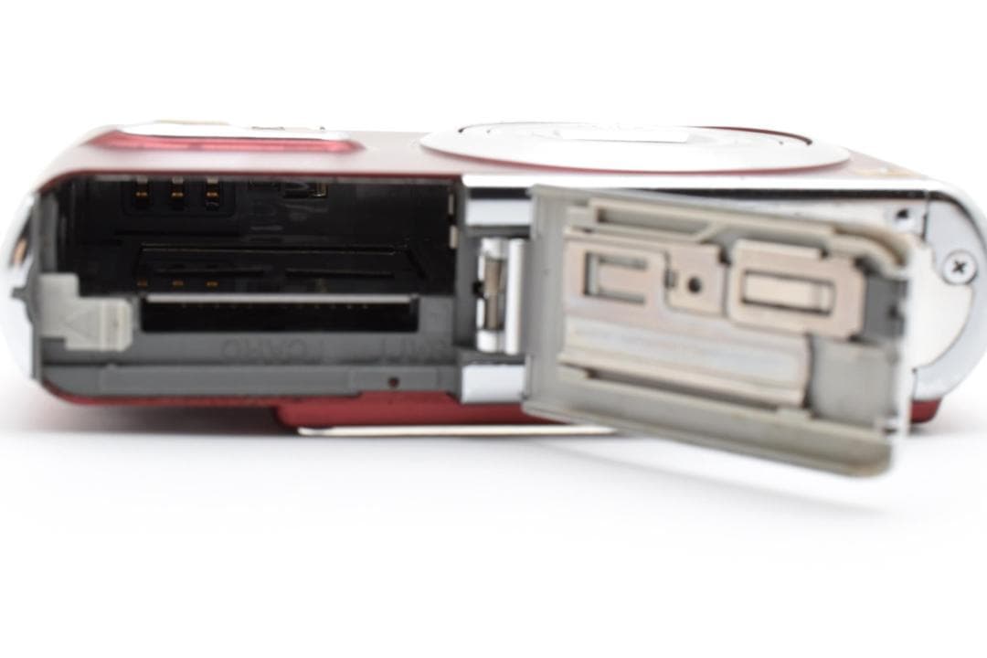 【大好評販売!】 返品保証 Panasonic LUMIX DMC-FX07 レッドやや傷や汚れあり