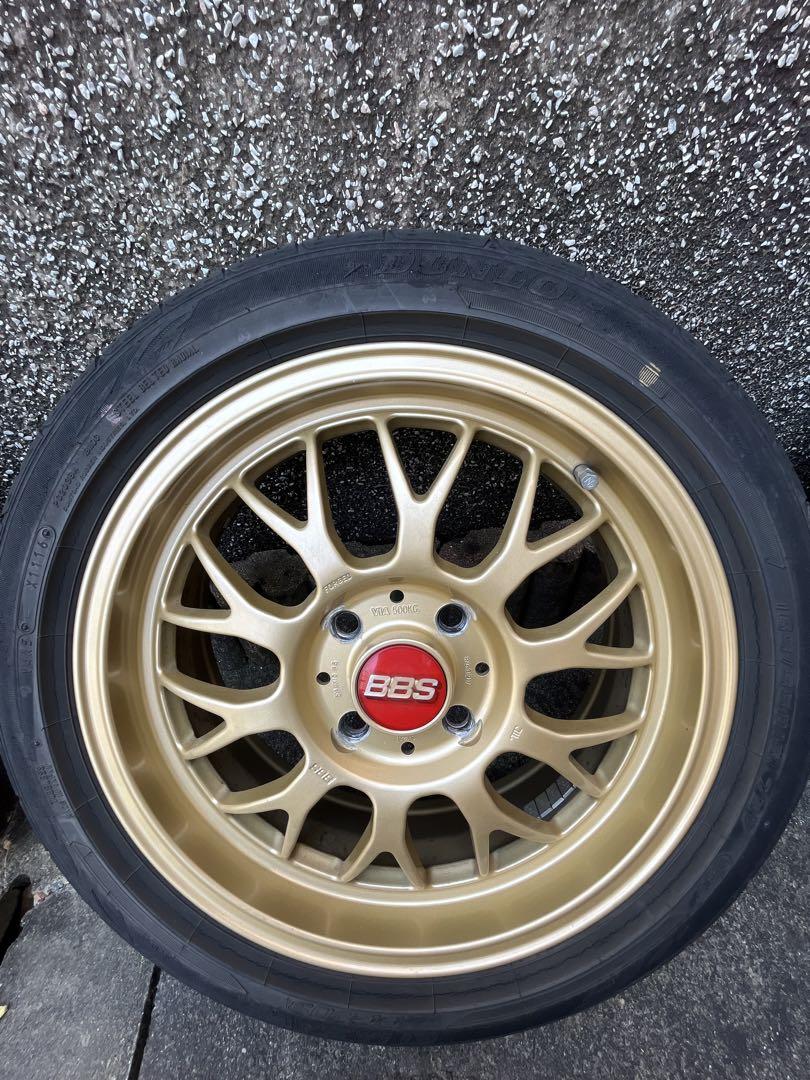 BBS 15インチ ゴールドホイール 4本　タイヤセット　軽