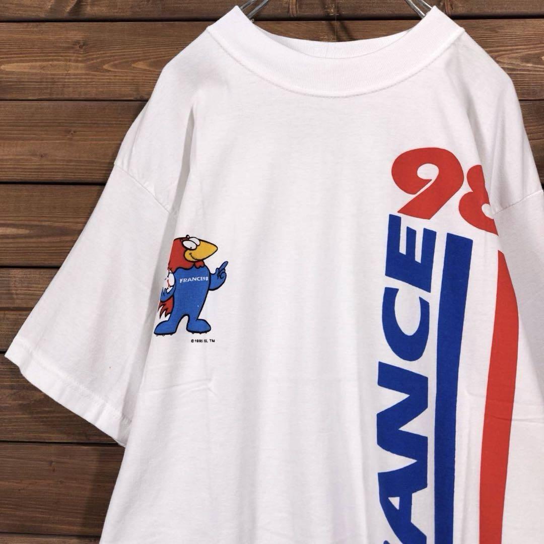 90s 新品フラッシャー付き 98年フランスW杯 フティックス Tシャツ