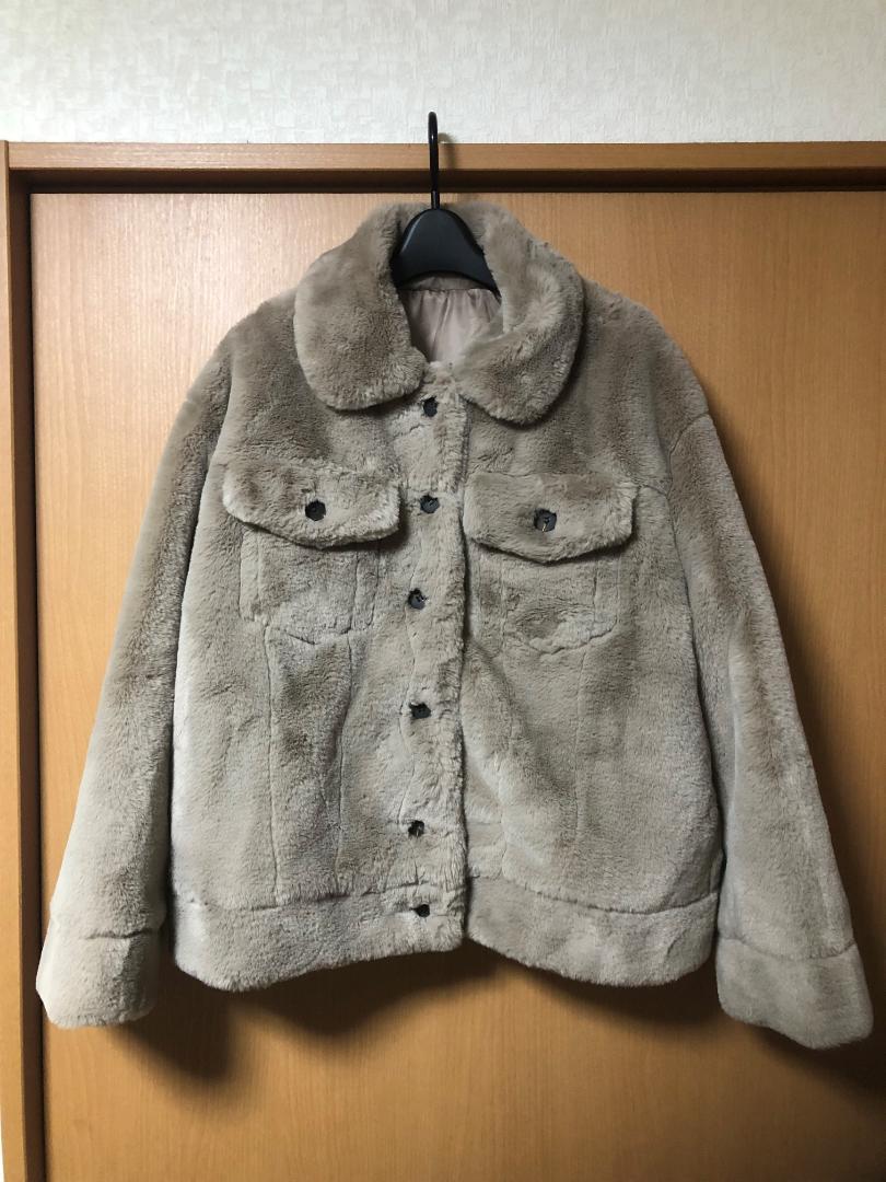 【予約販売】本 E887 黒 アウター ジャケット レザー 古着 ワンポイントロゴ 刺繍ロゴ M - スタジャン