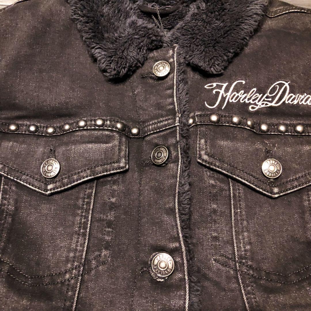 新品タグ付　HARLEY-DAVIDSON  ブラックコットンジャケット