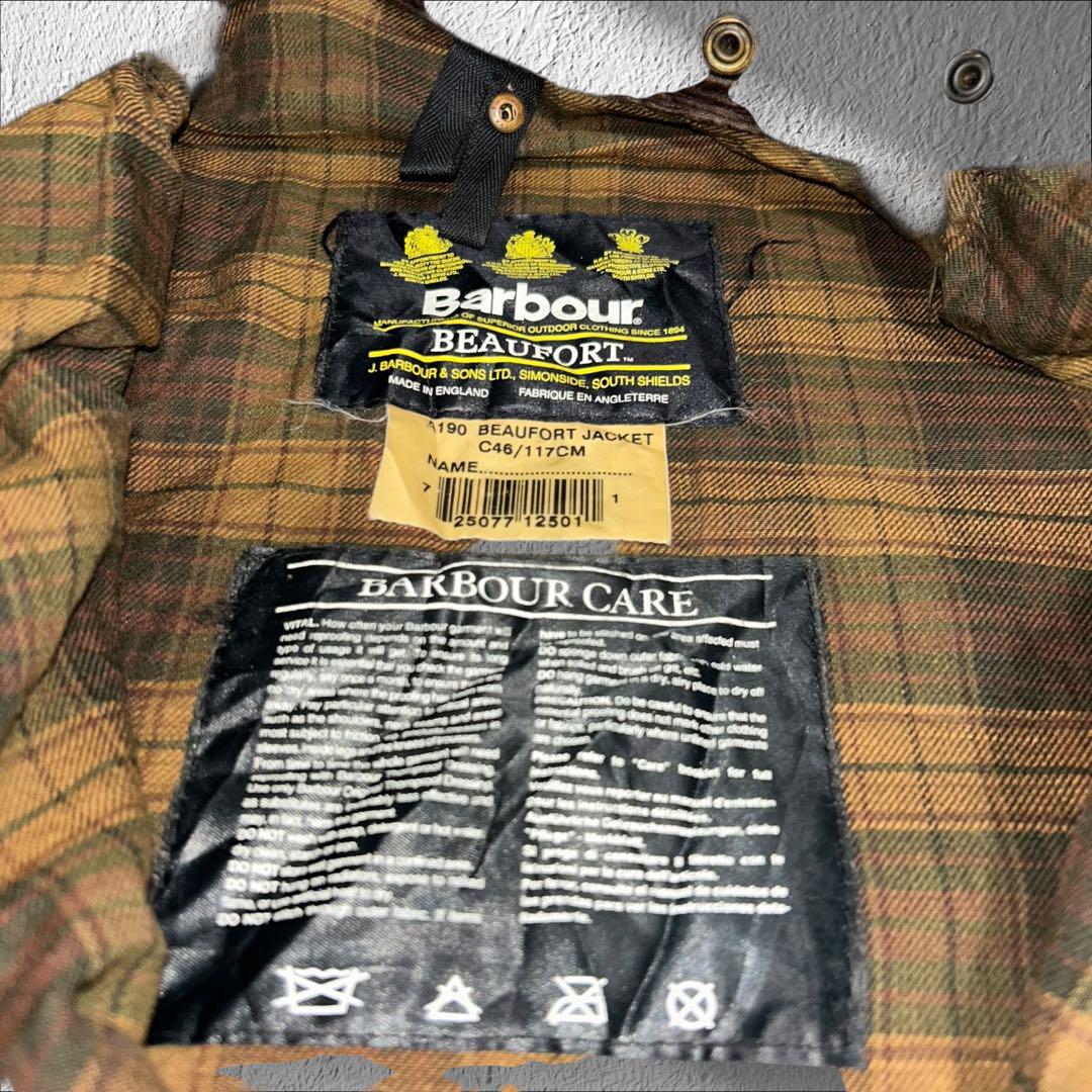 [激シブ]BARBOUR 90s オイルドジャケットBEAUFORT 英国製