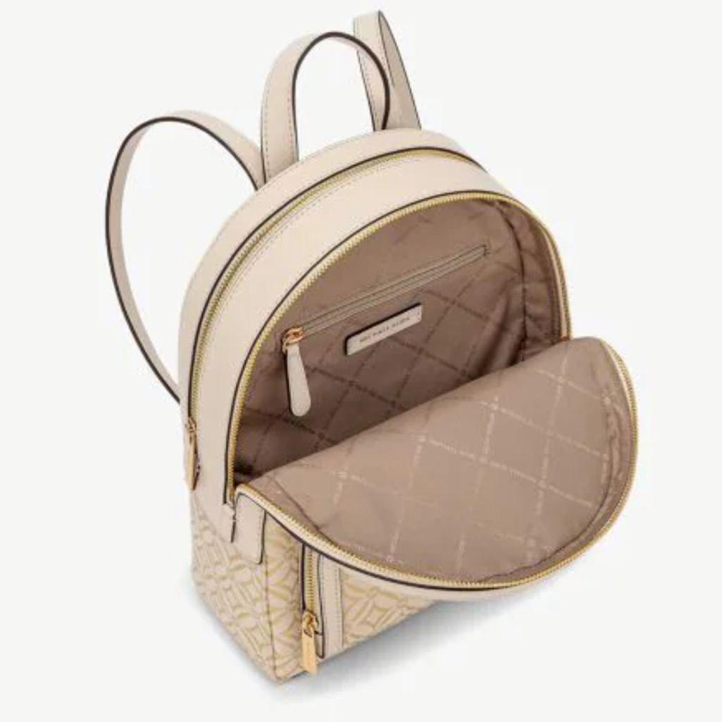 新品 マイケルコース 白×金 リュック ジャガード MICHAEL KORS