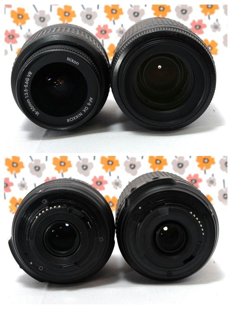 ♥スマホ転送OK♥Nikon D60❤️遠近両用ダブルレンズセット❤️美品♥
