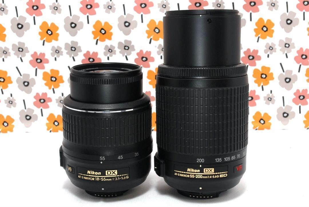 ♥スマホ転送OK♥Nikon D60❤️遠近両用ダブルレンズセット❤️美品♥