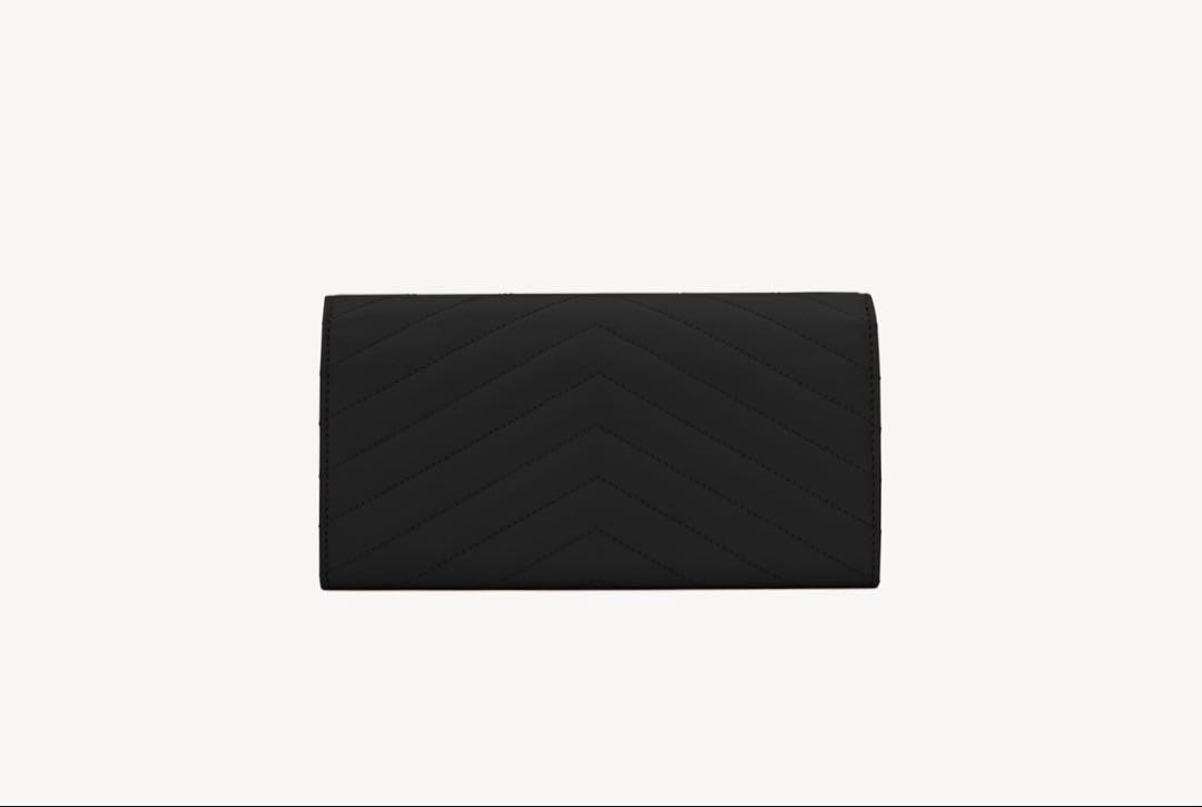 新品カサンドラSAINT LAURENT マトラッセ ラージ フラップウォレット
