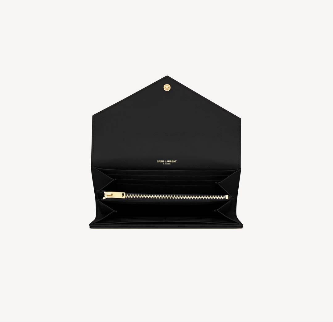 新品カサンドラSAINT LAURENT マトラッセ ラージ フラップウォレット