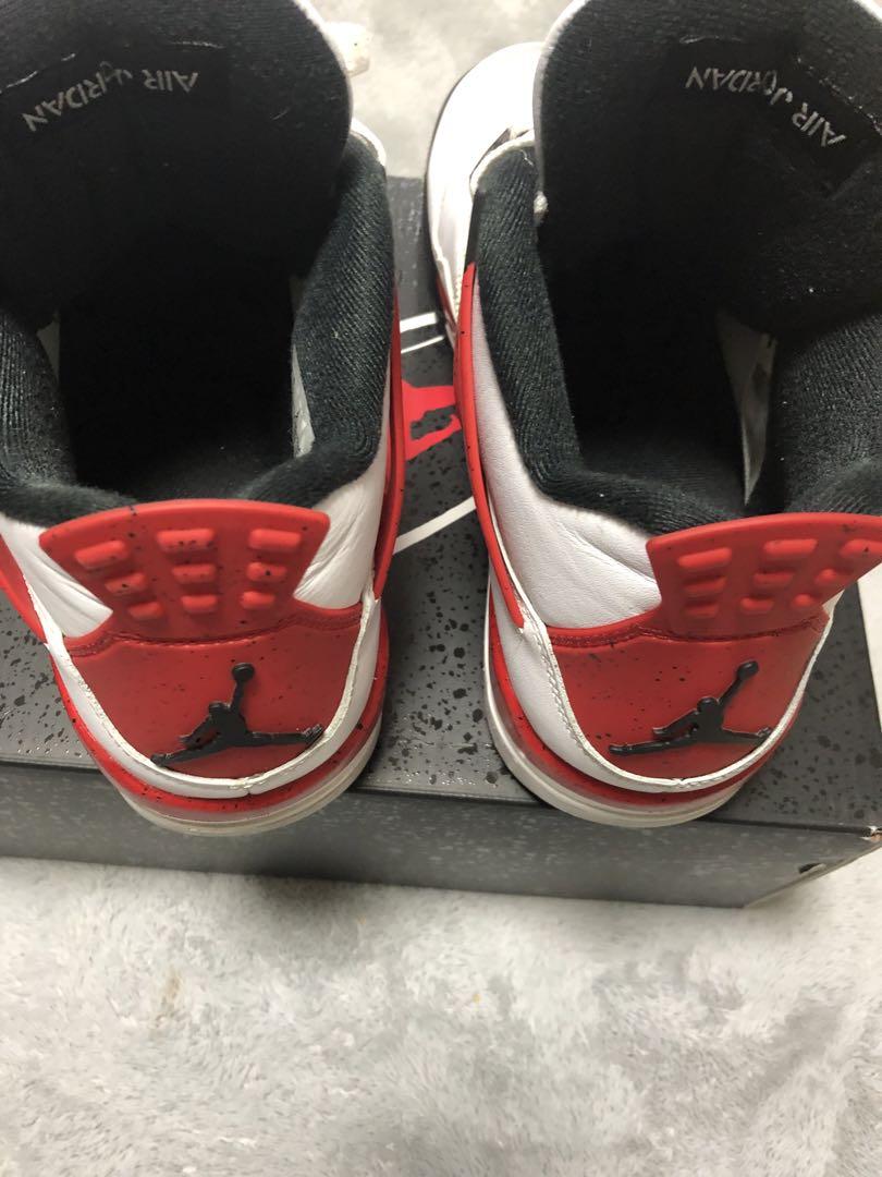 シューズ(男性用) Nike Air Jordan 4 Retro \"Red Cement\"
