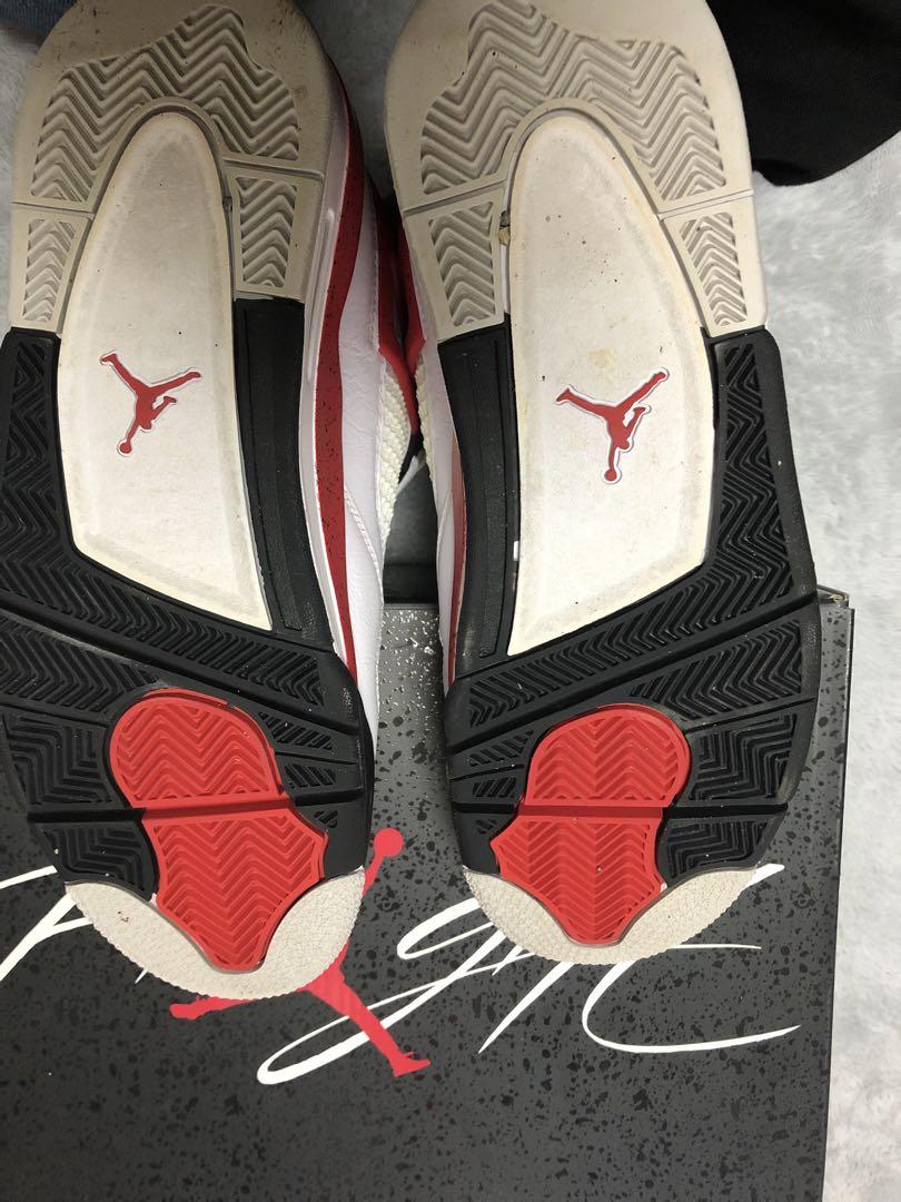 シューズ(男性用) Nike Air Jordan 4 Retro \"Red Cement\"