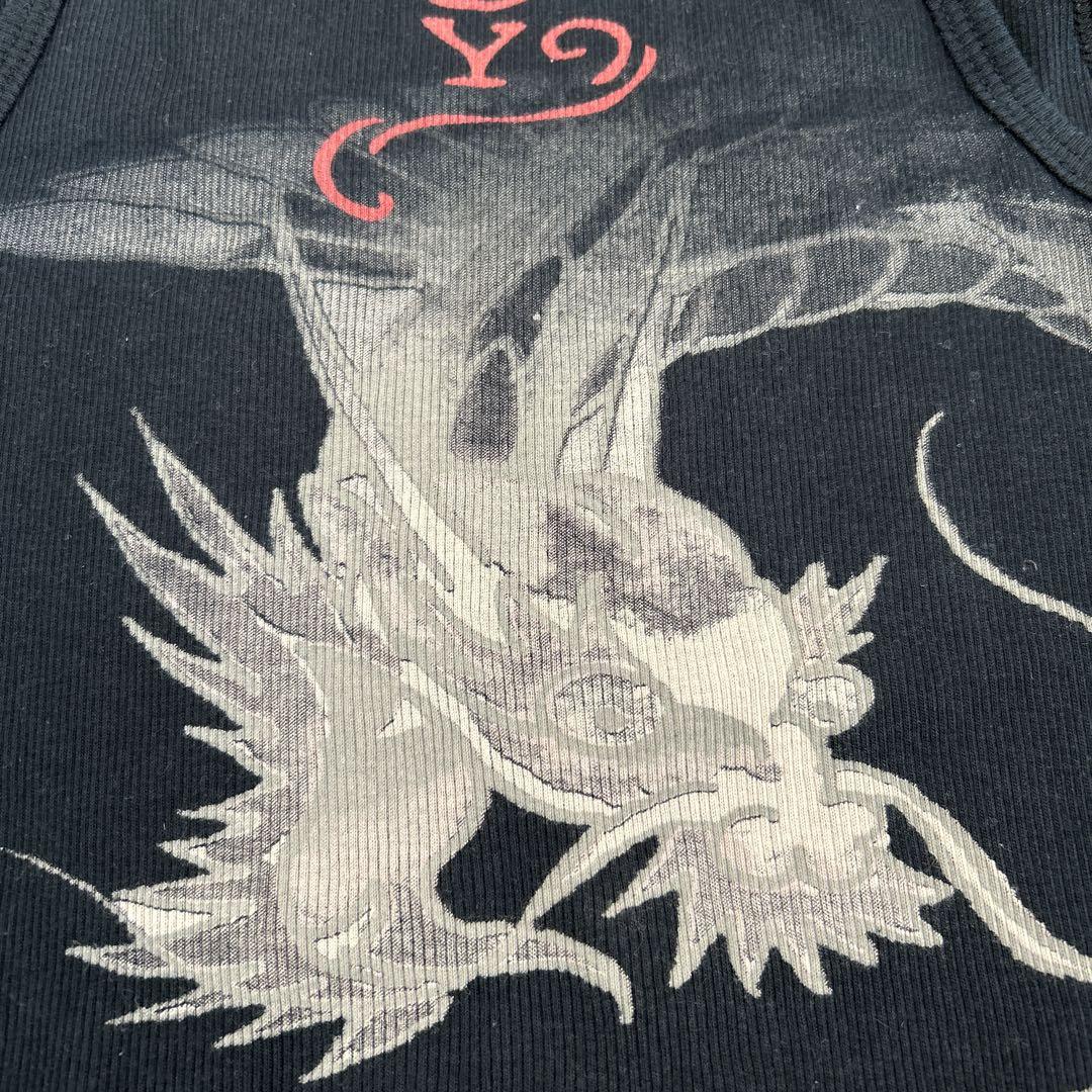 Ed Hardy エドハーディー ラインストーン タンクトップ スカル ドラゴン