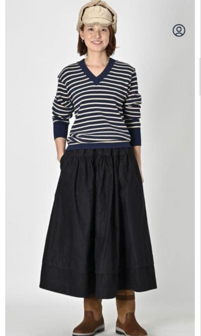 45R USモーボーダーの908VネックボーダーVネックニット 45rpm 45R USモーボーダーの908VネックボーダーVネックニット 45rpm