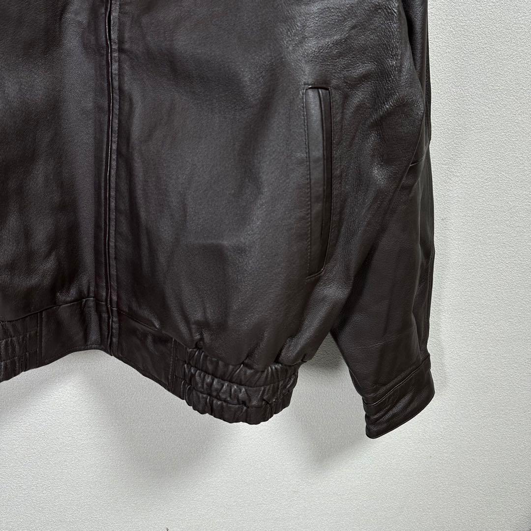 極美品 90s ST.JOHNS BAY レザージャケット ブルゾン 茶 極美品 90s ST.JOHNS BAY レザージャケット ブルゾン 茶