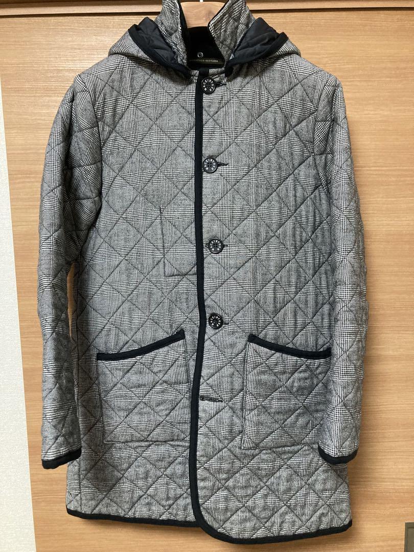【寝ころび様専用】マッキントッシュ　キルティングコート　千鳥格子×グレンチェック