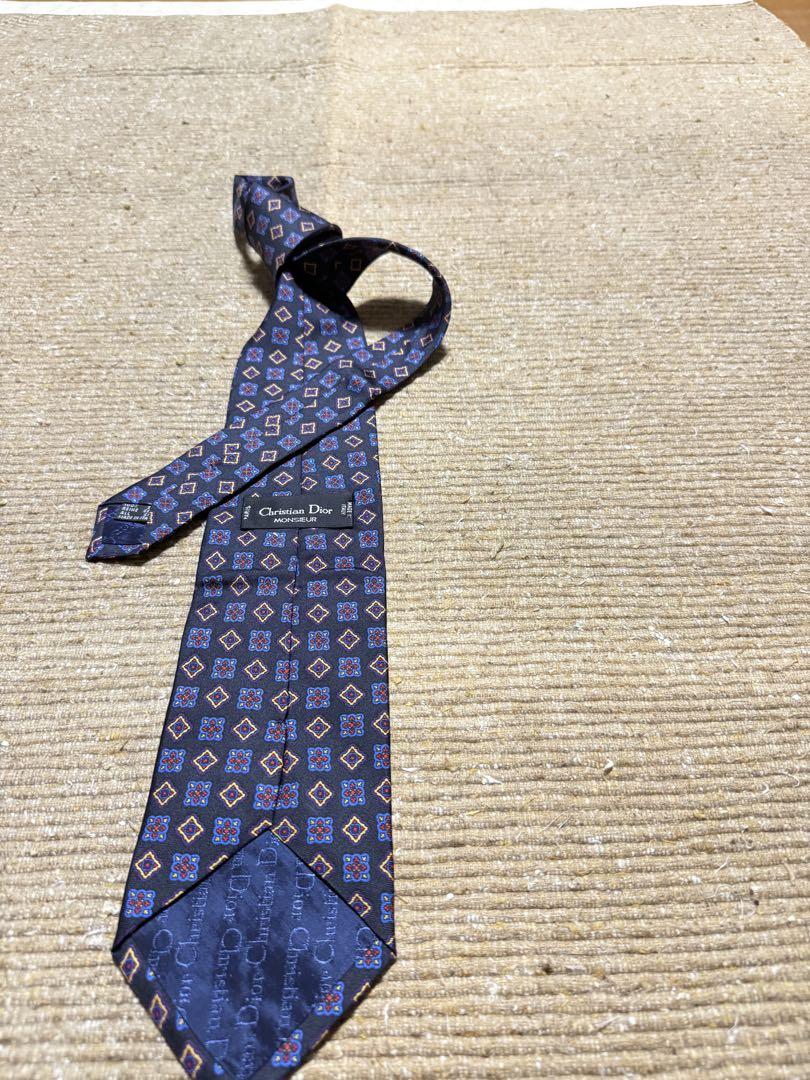 【Dior】Multicolored Itarian silk tie