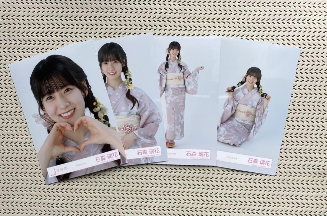 櫻坂46 石森璃花 2025浴衣（最新） 直筆サイン入り全身（売れ筋
