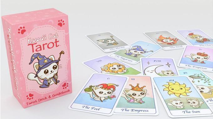 【正規品タロットカード】海外インディーズデッキ✨キュート猫ちゃんキャットタロット 正規品タロットカード】海外インディーズデッキ✨キュート猫