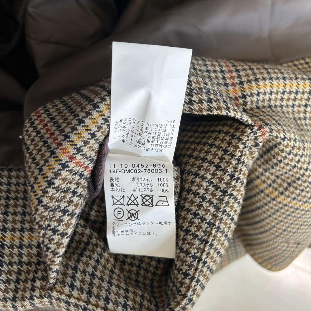 BEAMS ビームス TECH TWEED テックツイード ダッフルコート L