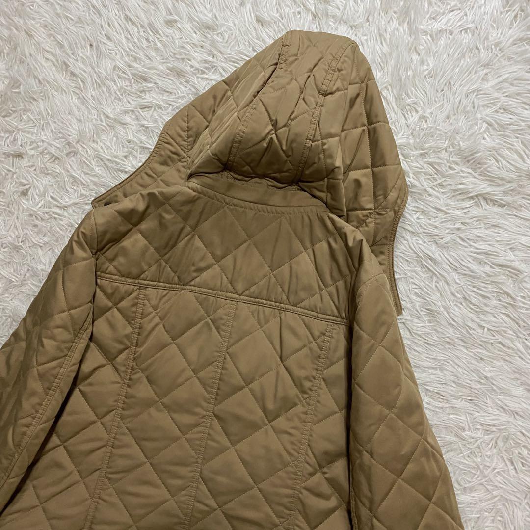 【美品】バーバリーロンドン　キルティング　ロングコート　XL 42 ノバチェック