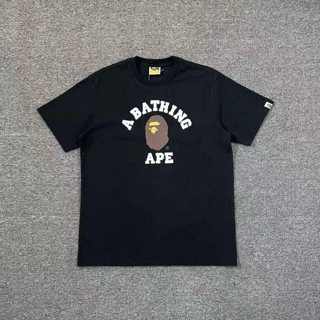 最終値下げ　A BATHING APE ブラック Tシャツ M A BATHING APE ブラック Tシャツ - メルカリ