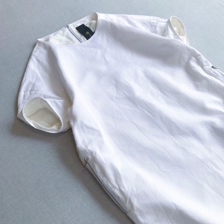 希少美品【リネン混/バッグ&サイド“ファスナー”】ドゥロワー