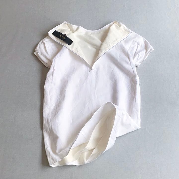 希少美品【リネン混/バッグ&サイド“ファスナー”】ドゥロワー