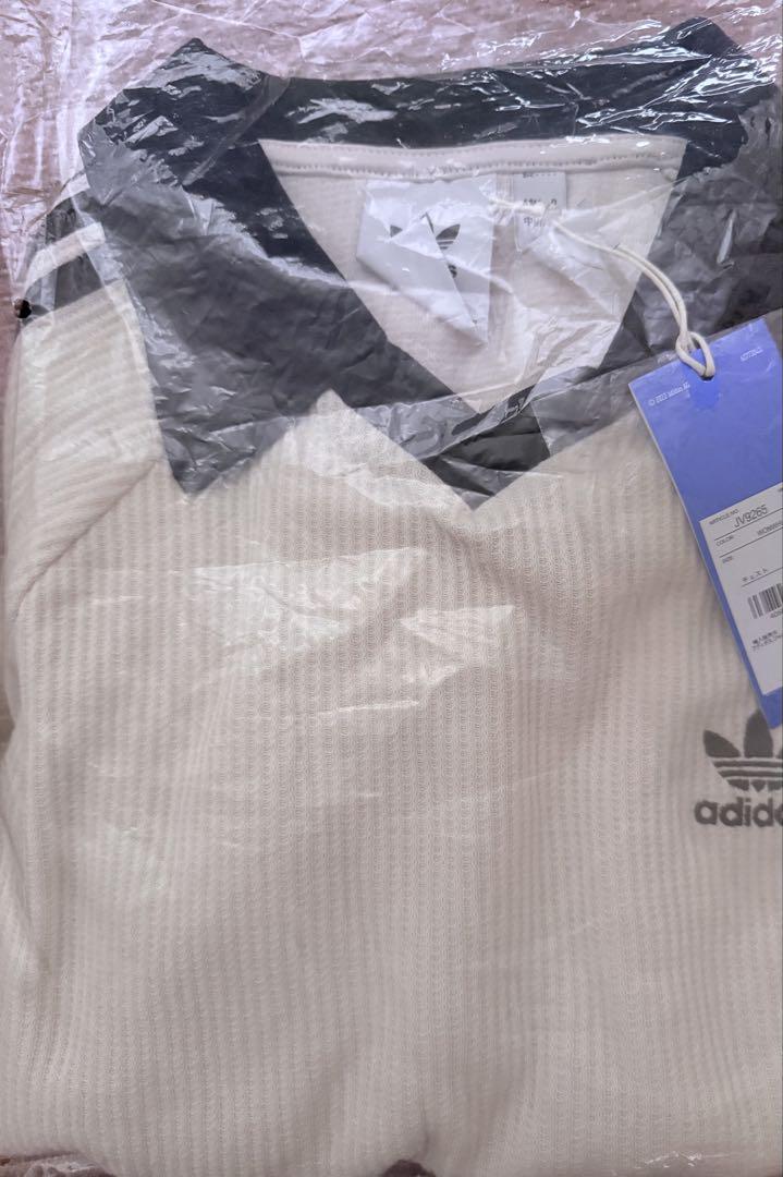 adidas WAFFLE SHORT SLEEVE POLO XXL ホワイト