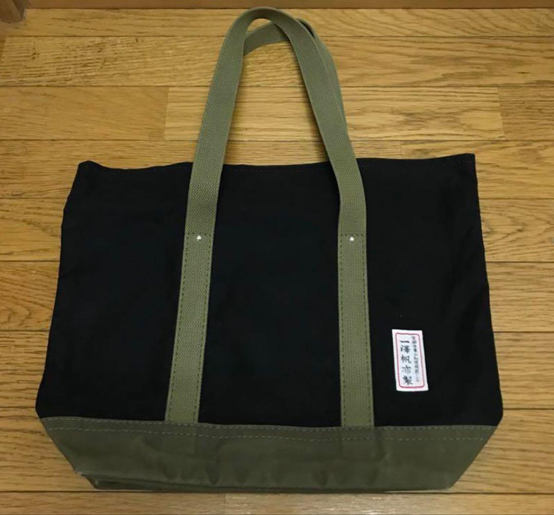レア　一澤帆布トートバッグ WILDSIDE × 一澤帆布 綿帆布製手さげかばん(FREE SIZE BLACK
