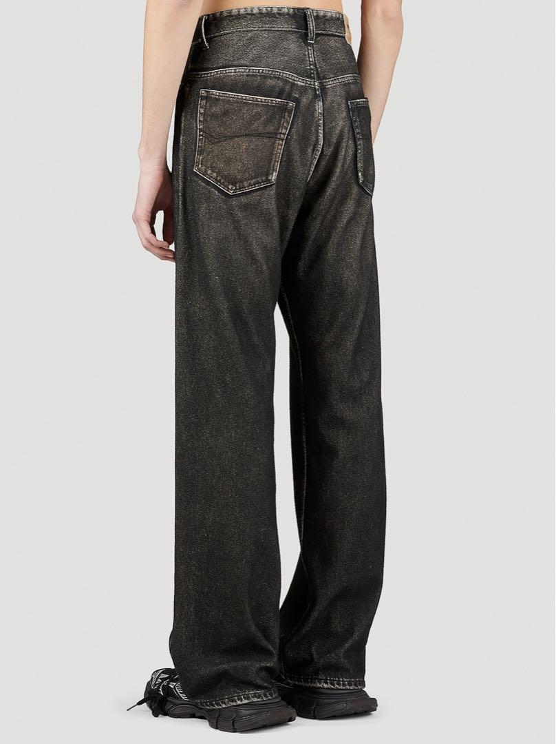 BALENCIAGA バレンシアガ 23AWトロンプルイユ ブラック デニムS BALENCIAGA バレンシアガ 23AWトロンプルイユ ブラック デニムS