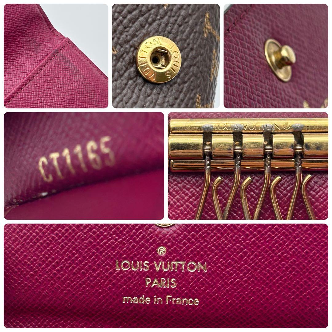 ルイヴィトン モノグラム ミュルティクレ4 フューシャ キーケース