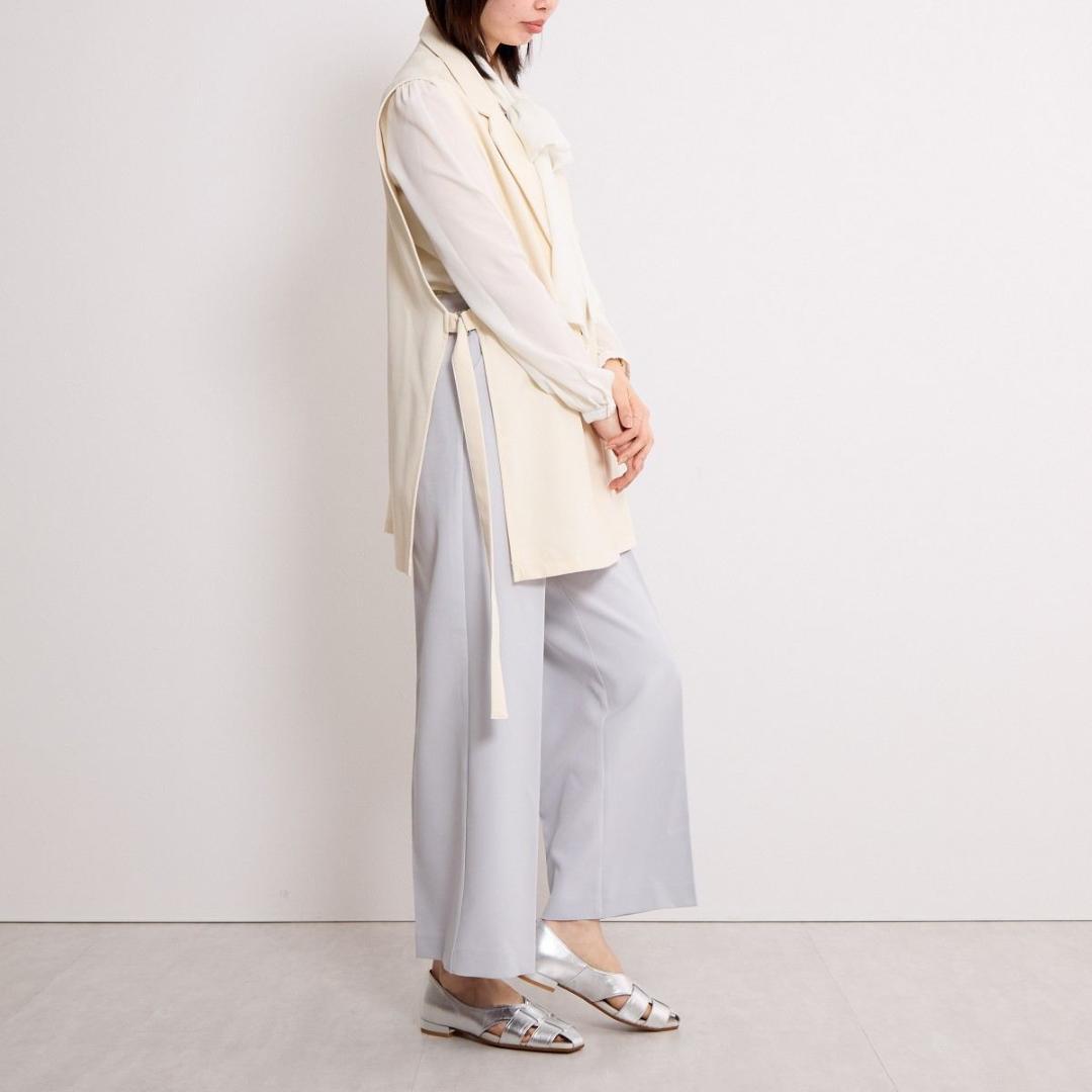 25SS✨ 新品 HIMIKO グルカパンプス 25cm フラット シルバー