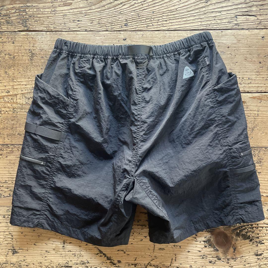 新品　25年春夏　POLER x トーンドトラウト　水陸両用ショートカーゴ　黒M