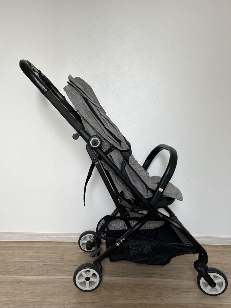 バンパーバー付！　ベビーカー　cybex イージーSツイスト　マンハッタングレー