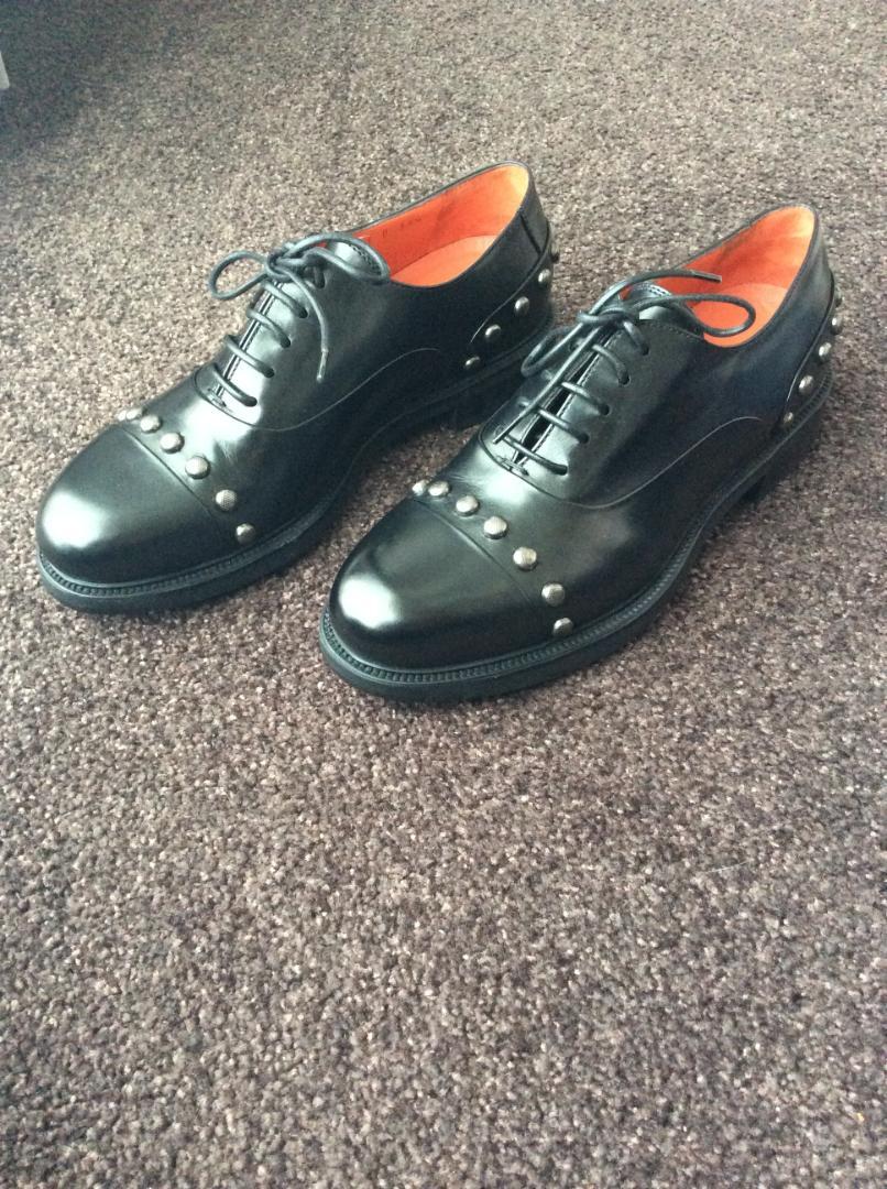 ▲超エレガント▲ 新品未使用 SANTONI レディース シューズ スタッズ付き