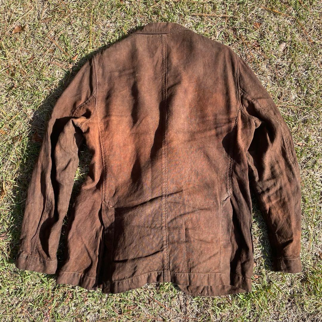 【Kyosei】柿渋染め×泥染テーラードジャケット 【Kyosei】柿渋染め×泥染テーラードジャケット