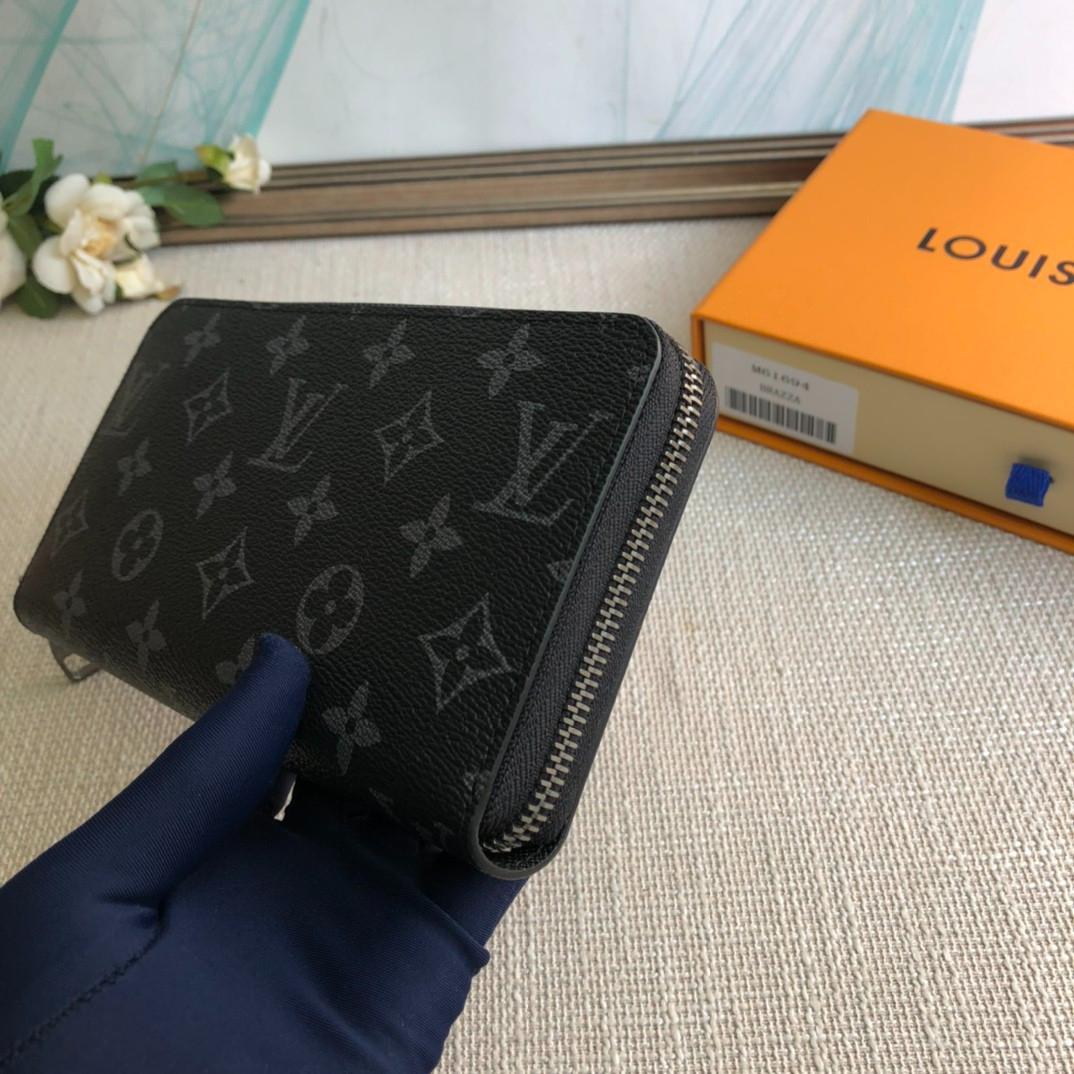 Louis Vuitton ブラックレザー長財布 即日発送Louis Vuittonブラックレザー長財布 - メルカリ