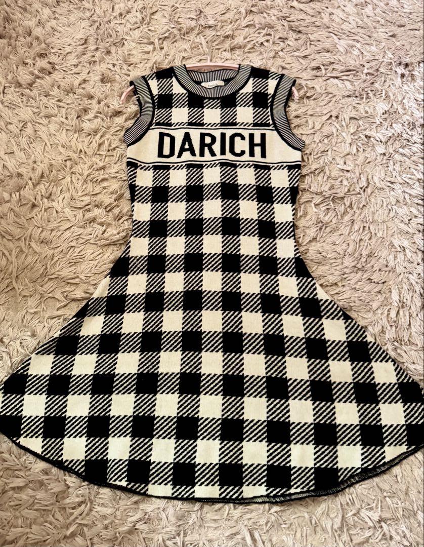 印象のデザイン 美品✨️】Darichチェック柄 Fサイズ【即購入⭕️】 ミニワンピース ワンピース