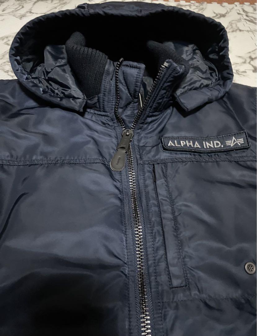 美品✨　アルファインダストリー　フライトジャケット　XL ネイビー　2way