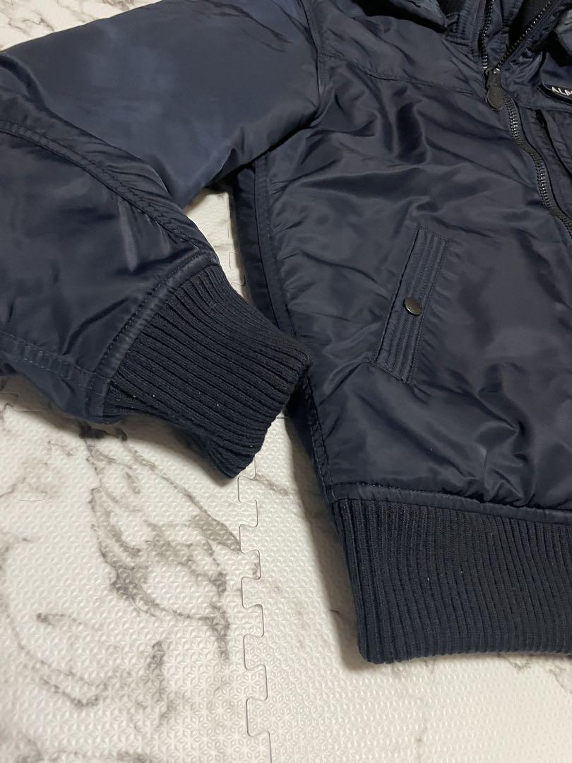 美品✨　アルファインダストリー　フライトジャケット　XL ネイビー　2way