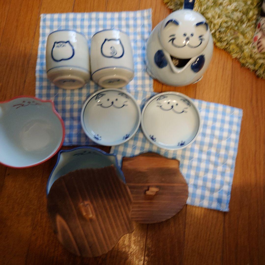 猫デザイン 食器セット 陶器