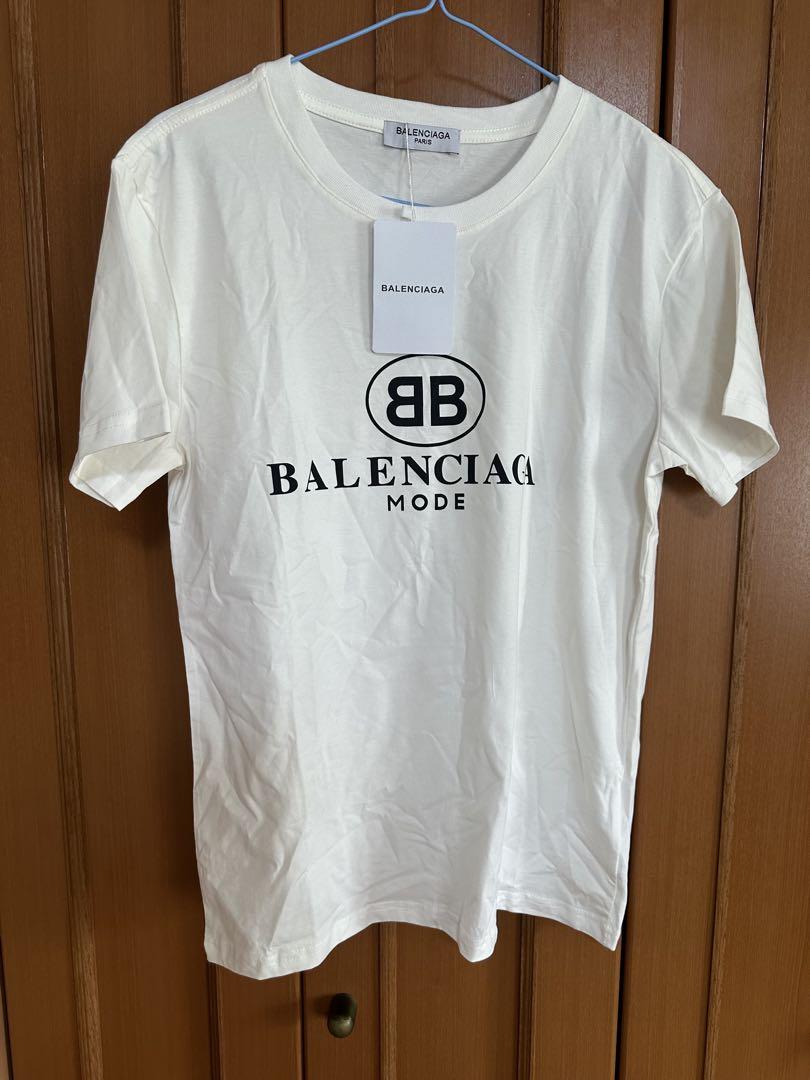 新品未使用】BALENCIAGA バレンシアガ Tシャツ ロゴ ホワイト