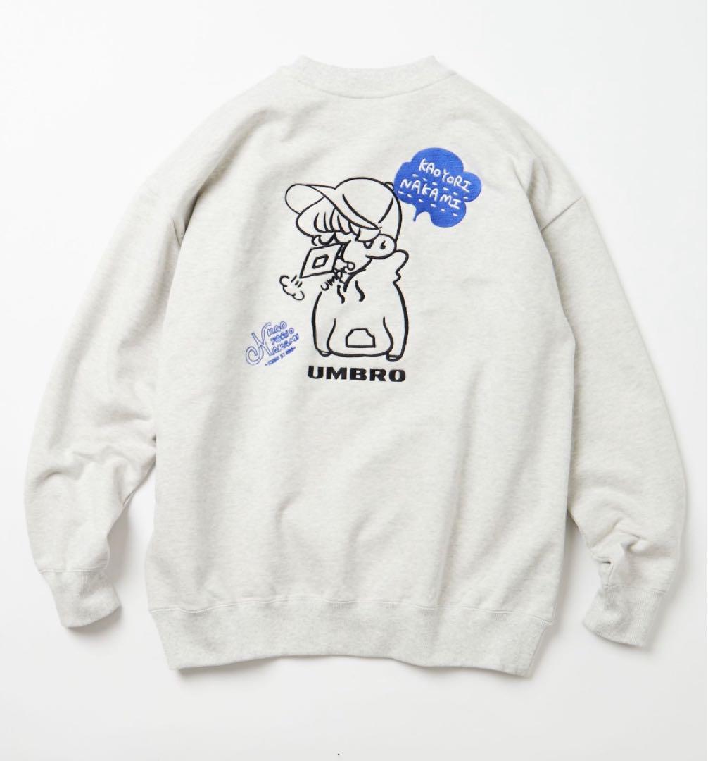 UMBRO カオヨリナカミ×フリークスストアダブルロゴ クルーネックスウェット