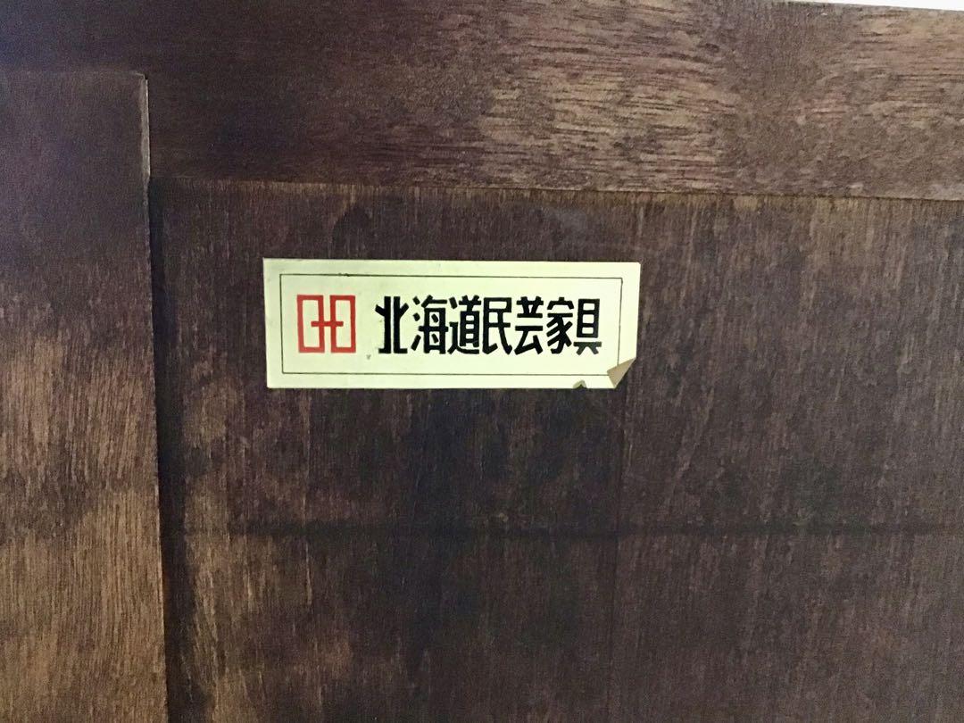 うえはら☆管104☆北海道民芸家具☆ライティングビューロー☆デスク☆机
