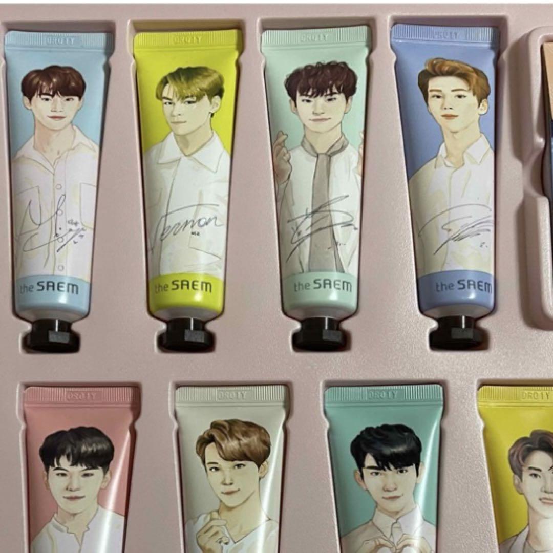 SEVENTEEN ジュン　the SAEM リップバーム　ハンドクリーム