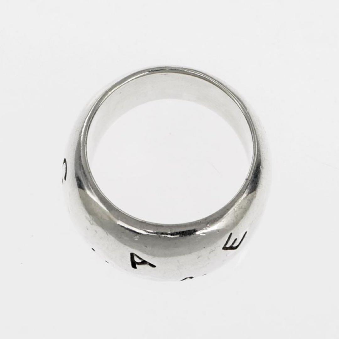 CHANEL (シャネル) ロゴ アルファベット シルバーリング 指輪SV925 CHANEL (シャネル) ロゴ アルファベット シルバーリング 指輪SV925