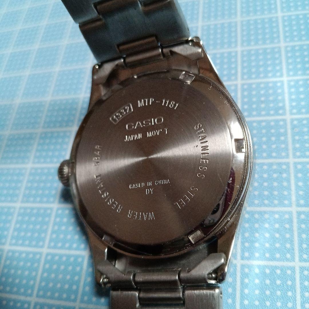 未使用CASIO MTP-1181 クォーツ腕時計 5BAR防水