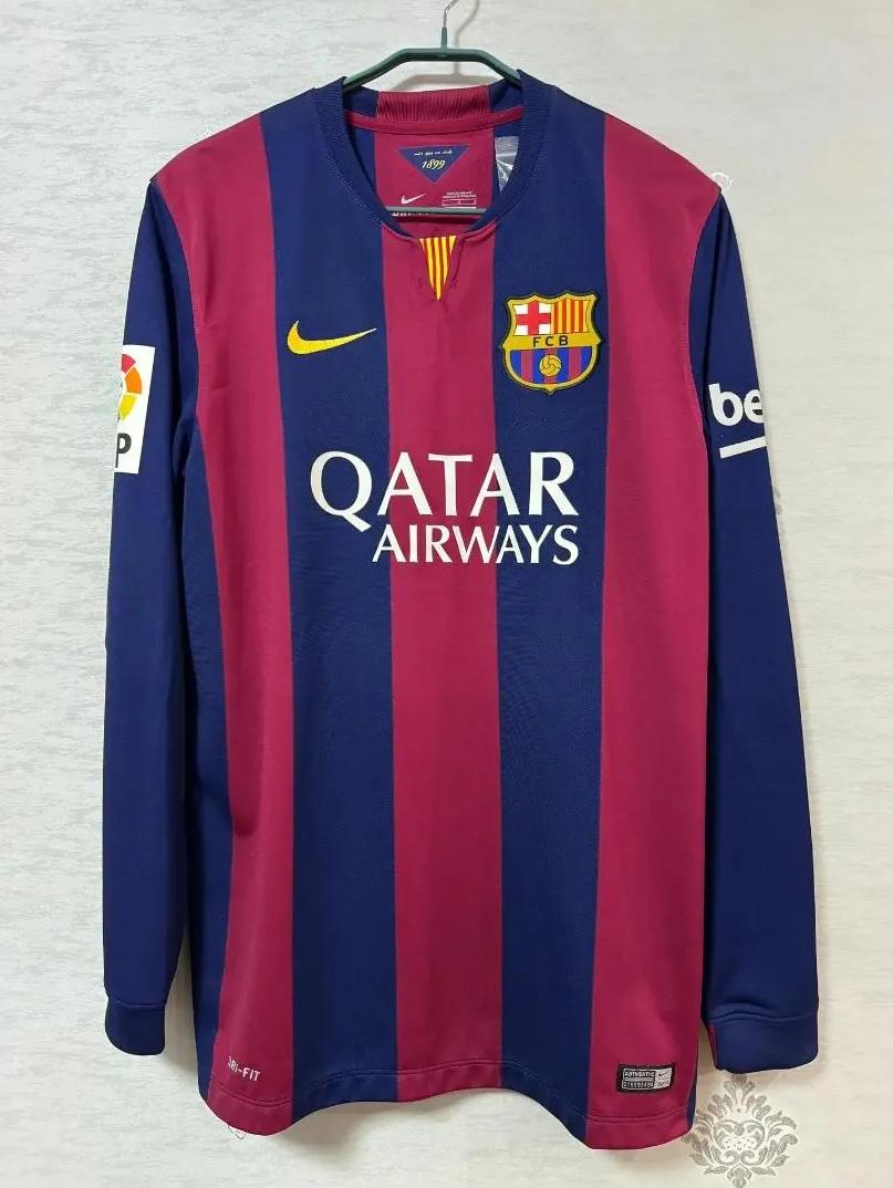 新品14-15 バルセロナ ホーム ユニフォーム No.10 メッシ 長袖
