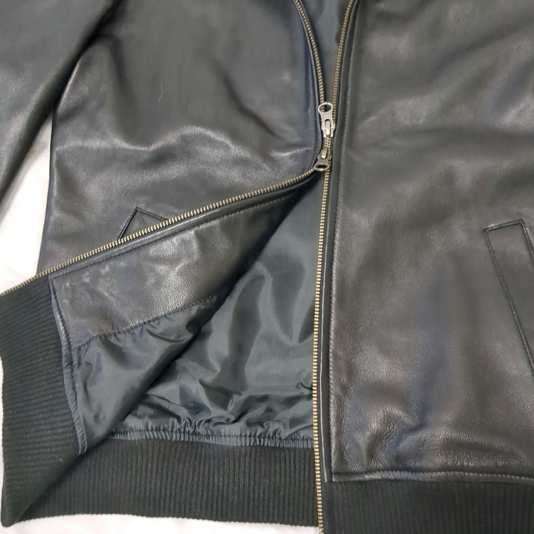 ◉DETAILS　ディテールズ　レザーライダースジャケット　パーカー　羊皮