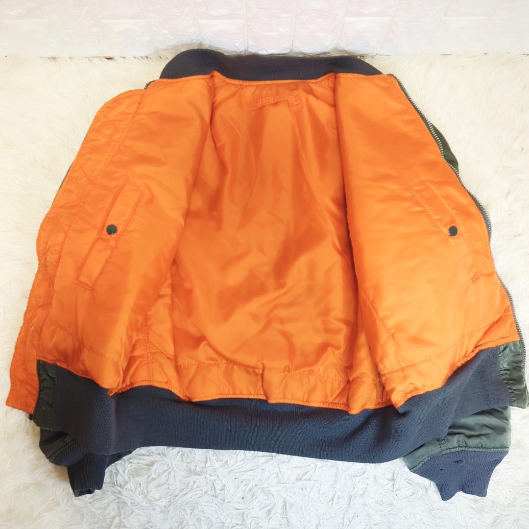 ALPHA INDUSTRIES MA-1 80s USA製 IDEALジップ ALPHA INDUSTRIES MA-1 80s USA製 IDEALジップ