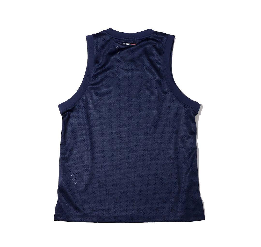 メッシュ素材タンクトップ ダークネイビー ★ PSG x NIKE Jordan パリサンジェルマン✕NIKEJordan メッシュジャージ バスケ