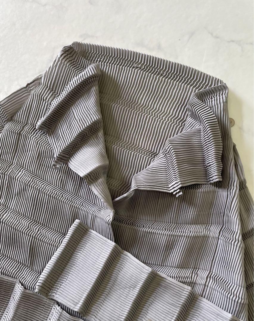 ISSEY MIYAKE イッセイミヤケ 変形 プリーツ ロング カーディガン
